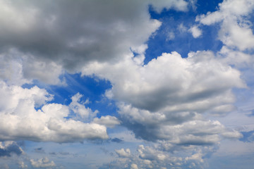 blue sky with rain cloud, art of nature beautiful and copy space for add text