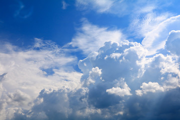 blue sky with rain cloud, art of nature beautiful and copy space for add text