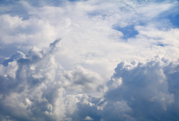 Fototapeta premium blue sky with rain cloud, art of nature beautiful and copy space for add text