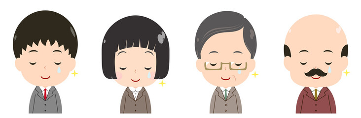 ビジネスマンセット　感動の涙