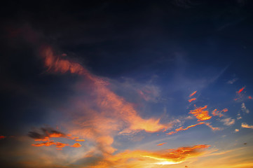 Obraz na płótnie Canvas sky twilight