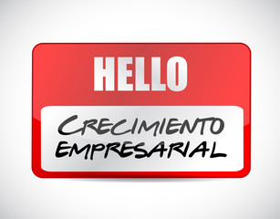 Business Growth sign in Spanish.