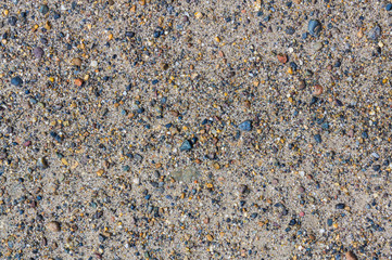 Sand and pebbles