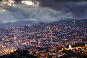 Lights of the night in Funchal