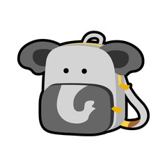  bag icon. cute school bag for kids