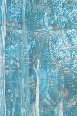 Blue old walls vintage style background and texture.