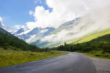 Nibbedalen valey near Geiranger in Norway