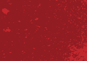 Damaged red texture. Rectangular grunge background.