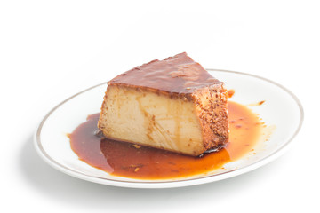 Slice of Brazilian Milk Pudding