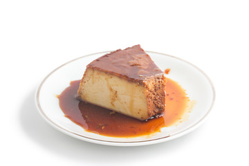 Slice of Brazilian Milk Pudding