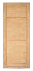 Wood door old style on white background, vintage style.