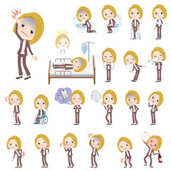 blond hair woman White sickness