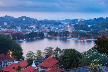 Kandy Lake and city
