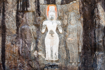 Buduruwagala Rock Temple Carvings