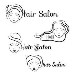 beauty hair face woman silhouette