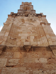 bell tower of the Church of Panagia in Lindos rhodes