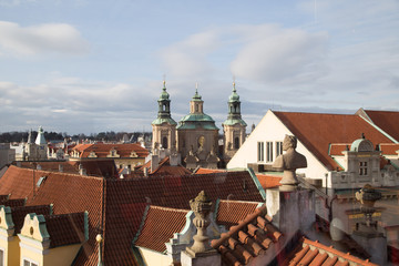 Fototapeta premium Prague rooftop view