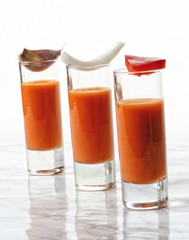 Spanish cold tomato soup called gazpacho