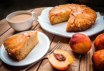 Nectarine cake