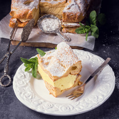Karpatka is a traditional Polish cream pie