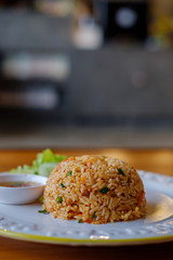 Spicy fried rice.