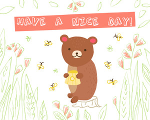 Animal greeting card