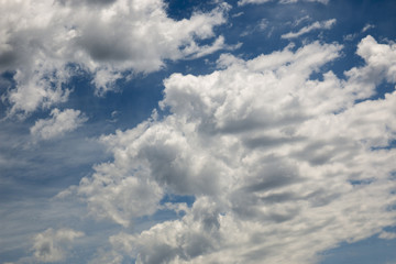 Blue Sky and clouds over Iowa