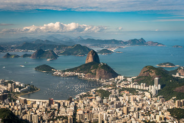 Famous View of the Sugarloaf Mountain in Rio de Janeiro, Brazil