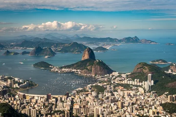 Fotobehang Beroemd uitzicht op de Suikerbroodberg in Rio de Janeiro, Brazilië © Donatas Dabravolskas