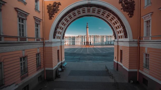 General Staff triumphal Arch, Saint Petersburg, Russia