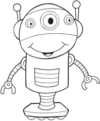 Robot Vector Illustration Art