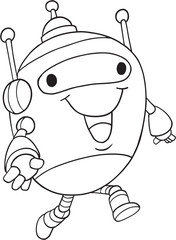 Robot Vector Illustration Art