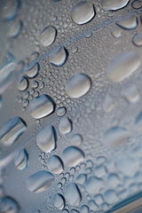 condensation on a plastic bottle