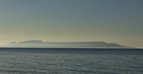 Sleeping Giant in the Morning Fog