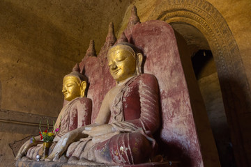 Buddha figure, Dhamayan Gyi temple, Bagan, Myanmar