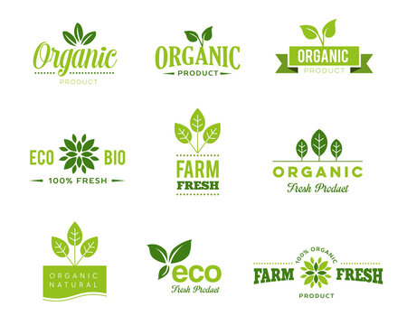 Organic Eco Icons - Labels