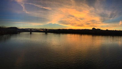 Fototapeta premium 40th Street Bridge Sunrise, Pittsburgh