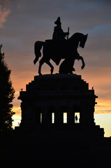 Statue of Kaiser Wilhelm Koblenz Germany