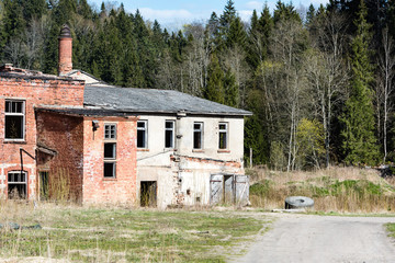 abandoned building ruins