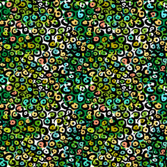 Seamless textile doodle pattern grunge texture