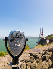 Fernglas Golden Gate Bridge in San Francisco