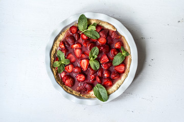 American strawberry pie