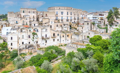 Fototapeta na wymiar Scenic sight in Gravina in Puglia, province of Bari, Apulia, southern Italy.