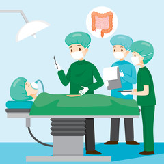 Surgeon Operate On Appendicitis Patient, Appendix, Internal Organs, Body, Physical, Sickness, Anatomy, Health