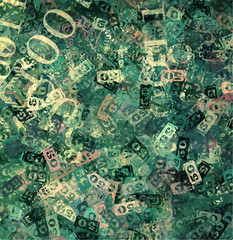 Grunge vector background or abstract texture Decorative vintage backdrop collage or modern distressed grungy retro creative graphic design art element