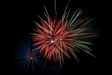 Fireworks light up the sky with dazzling display