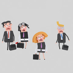 Scared business people
Easy combine! Custom 3d illustration contact me!