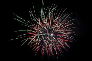 Fireworks light up the sky with dazzling display