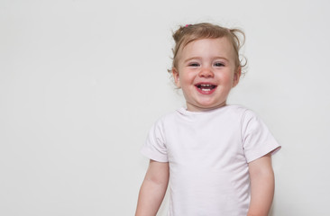 Portrait of very sweet little child