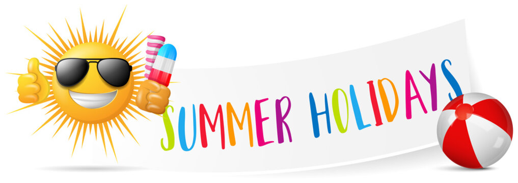 summer holidays banner